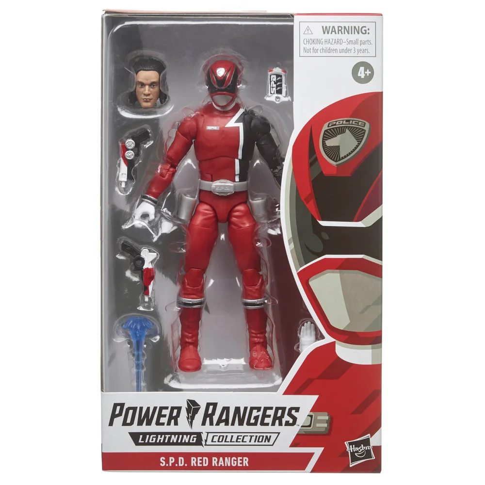 Hasbro Power Rangers S.P.D. Collection Mighty Morphin Red Ranger 6 Inch Action Figure Image 1