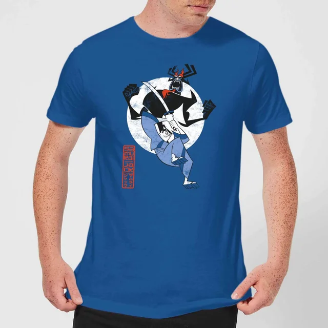 Samurai Jack Eternal Battle Men's T-Shirt - Royal Blue
