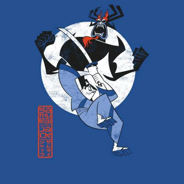 Samurai Jack Eternal Battle Men's T-Shirt - Royal Blue