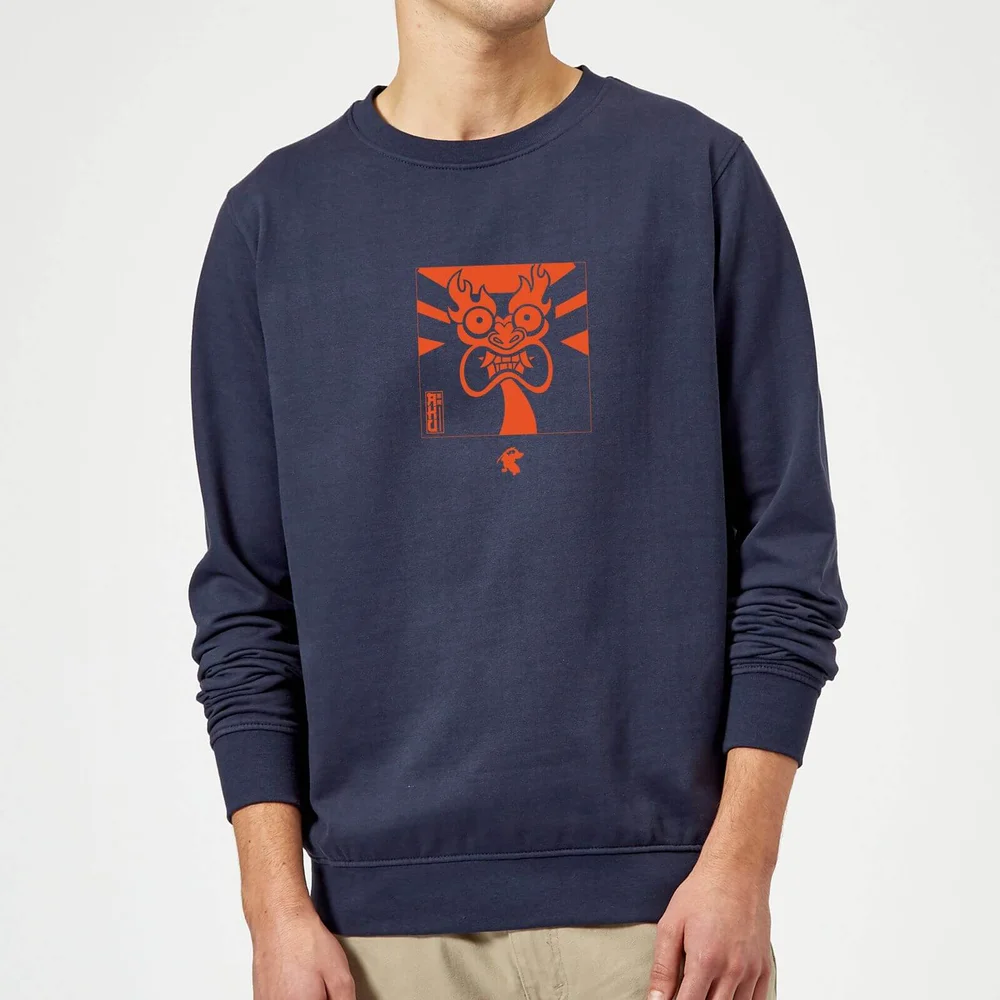 Samurai Jack Aku Kanji Sweatshirt - Navy - S Image 1