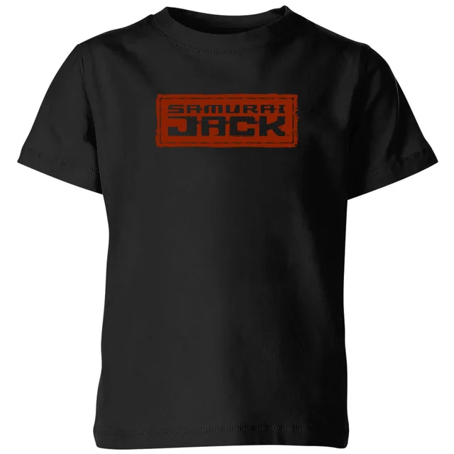 Samurai Jack Classic Logo Kids' T-Shirt - Black