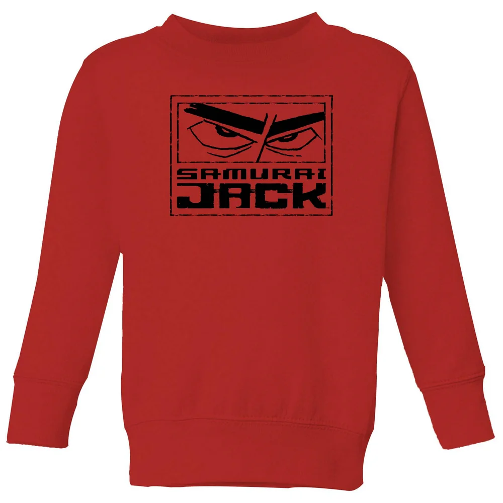 Samurai Jack Stylised Logo Kids' Sweatshirt - Red - 3-4 Years Image 1