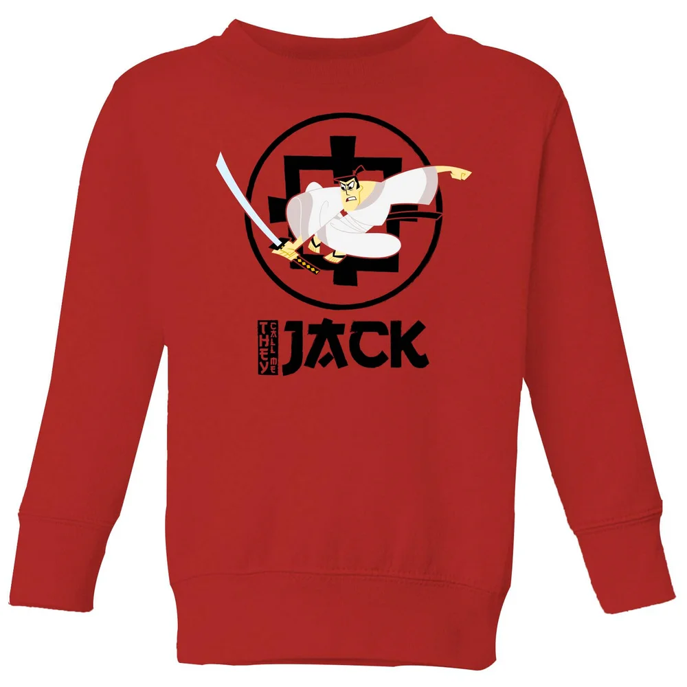 Samurai Jack They Call Me Jack Kids' Sweatshirt - Red - 3-4 Years Image 1