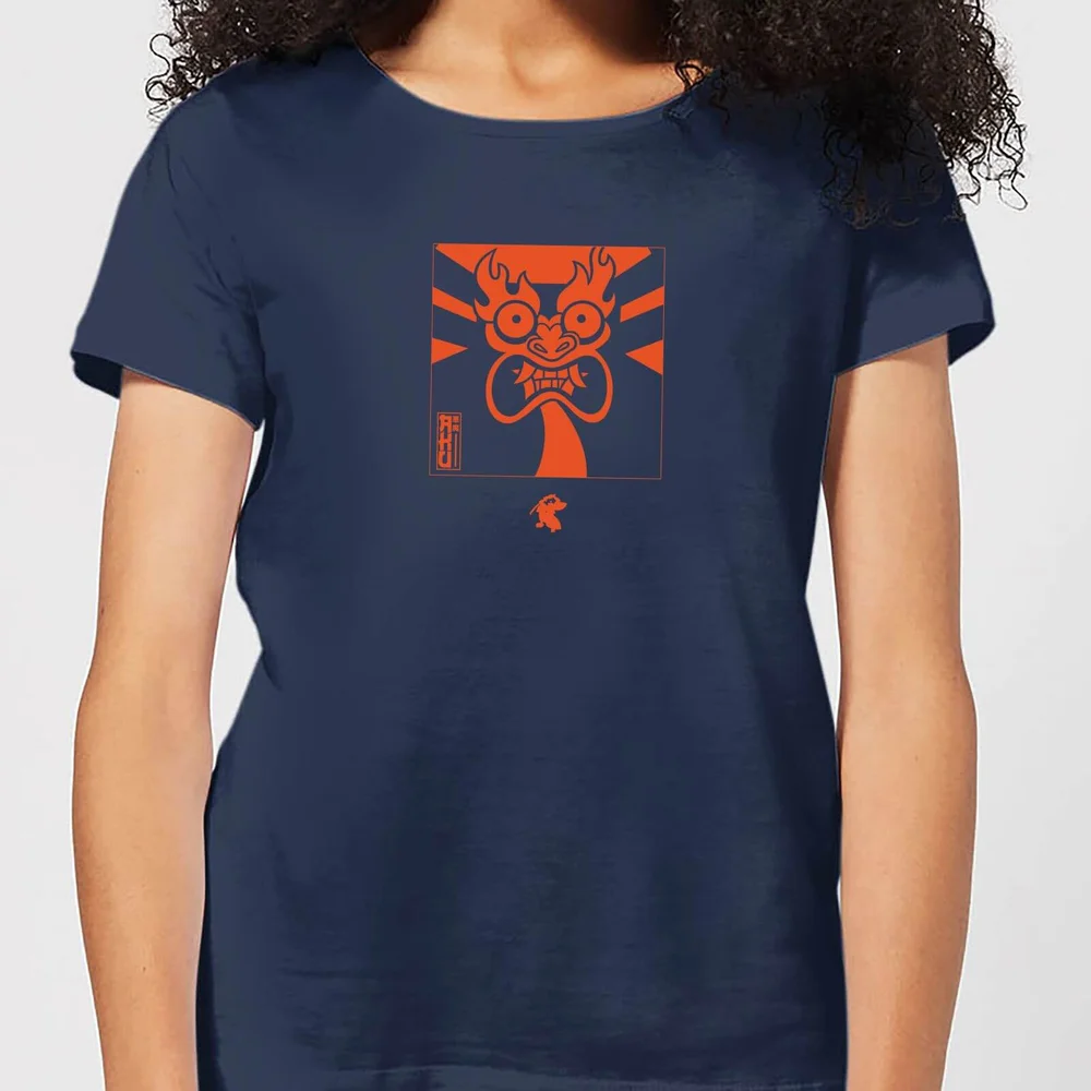Samurai Jack Aku Kanji Women's T-Shirt - Navy - S Image 1