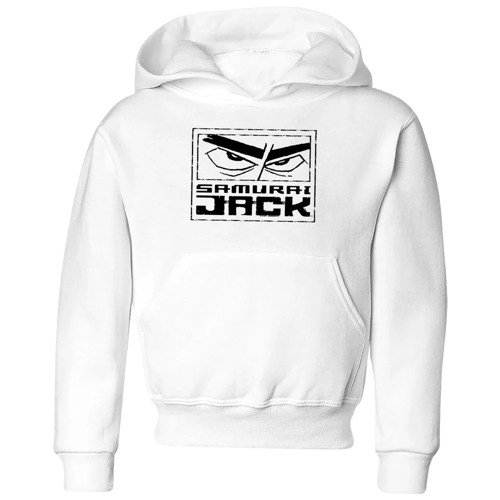 Samurai Jack Stylised Logo Kids' Hoodie - White - 3-4 Years Image 1