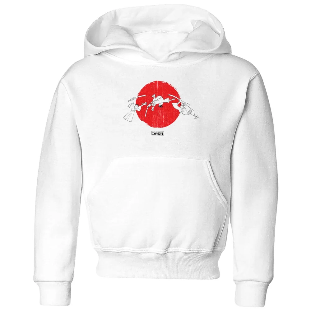 Samurai Jack Sunrise Kids' Hoodie - White - 3-4 Years Image 1