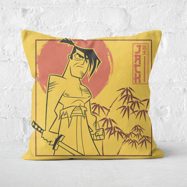 Samurai Jack Jack Vs Aku Square Cushion