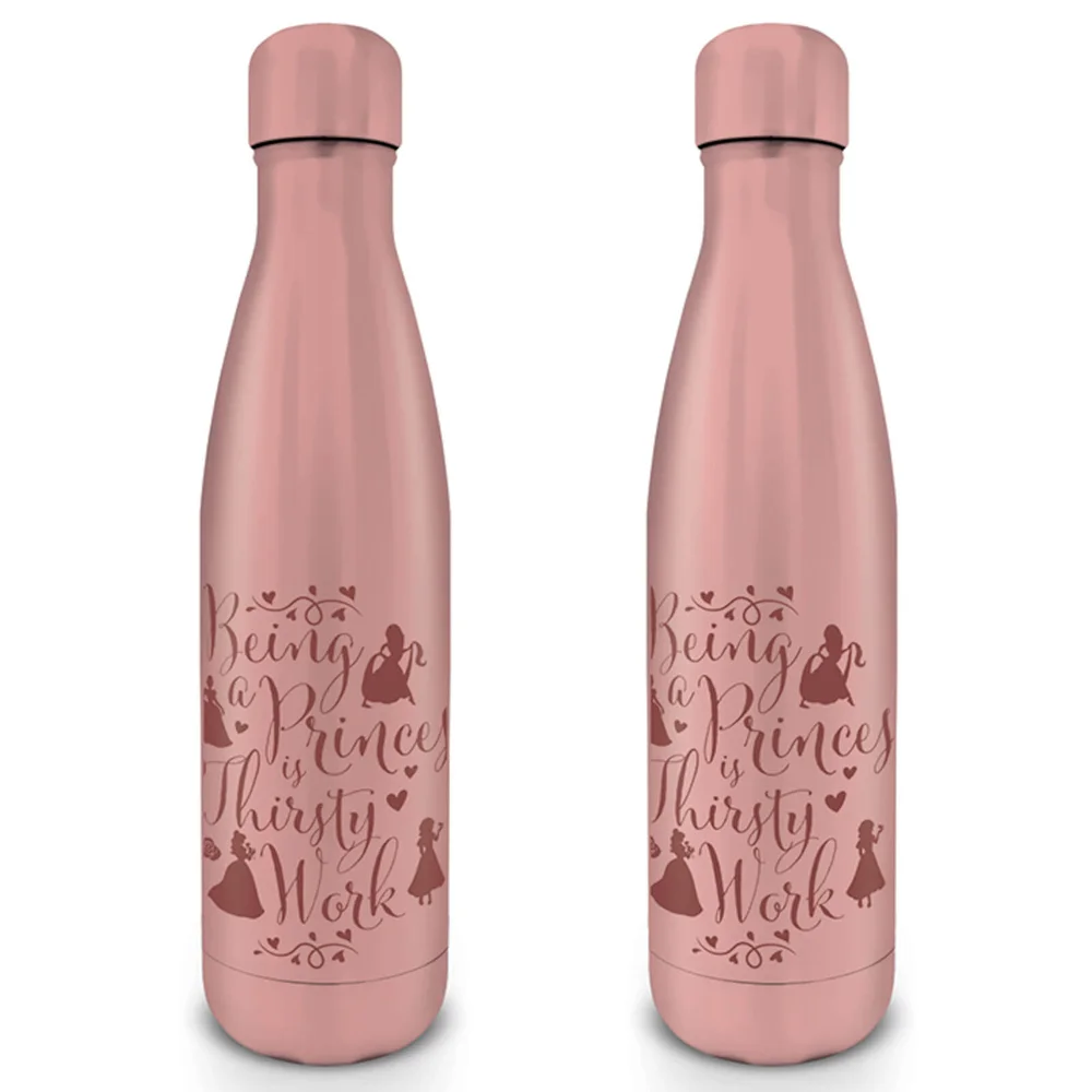 Disney Princess (Thirsty Work) Metal Drinks Bottle Image 1