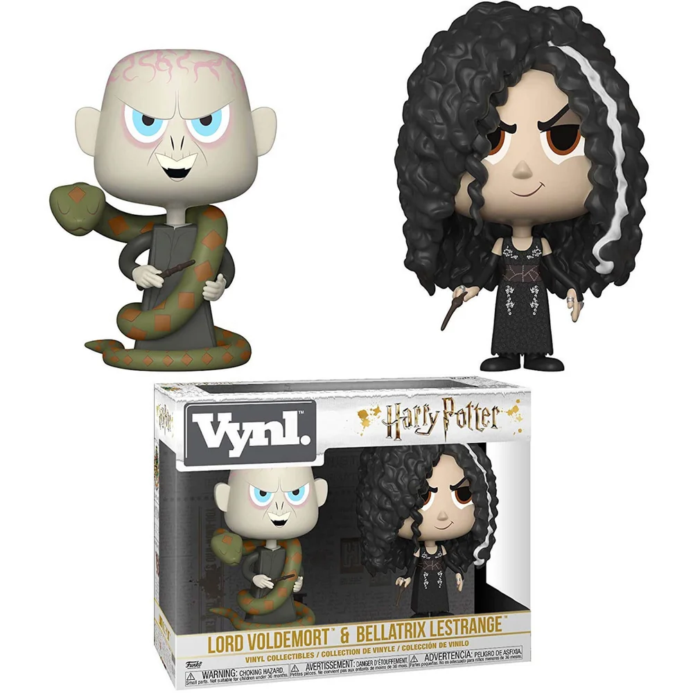 Funko Harry Potter Bellatrix Lestrange & Voldemort VYNL. Image 1