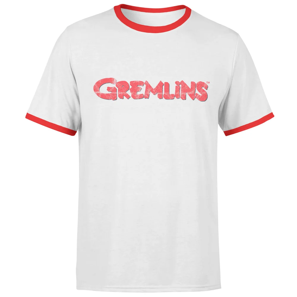 Gremlins Retro Logo T-Shirt - White/Red Ringer - S Image 1