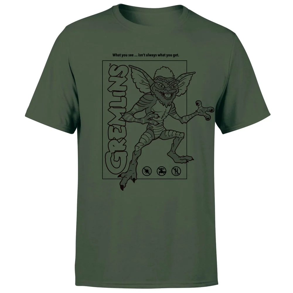 Gremlins Stripe Men's T-Shirt - Forest Green - S Image 1