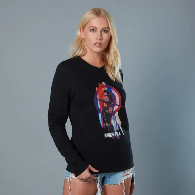 Huntress With Target Unisex Birds of Prey Sweatshirt - Black
