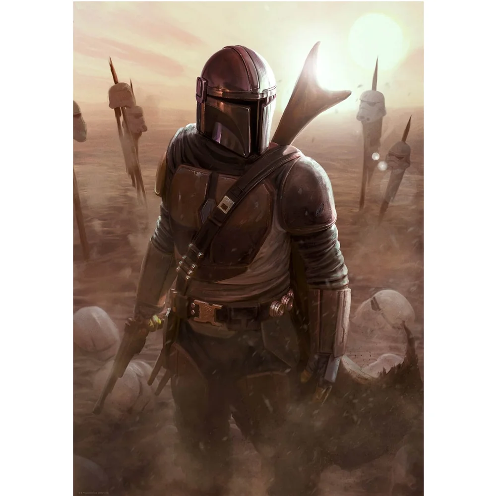 Lucasfilm Star Wars: The Mandalorian 'The Calm After' Lithograph Print Image 1