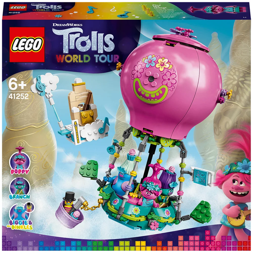 LEGO Trolls Poppy’s Hot Air Balloon Adventure Playset (41252) Image 1