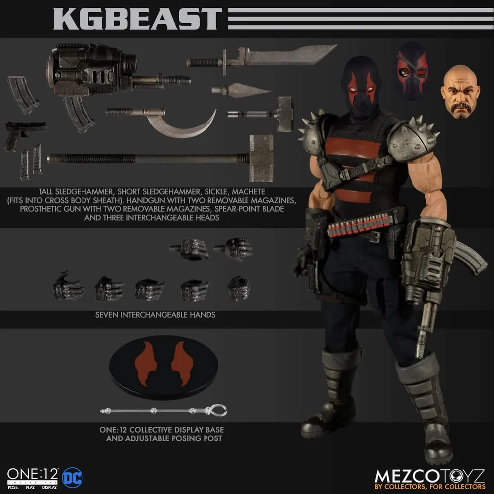 Mezco One:12 Collective DC Comics KGBeast Action Figure Image 1