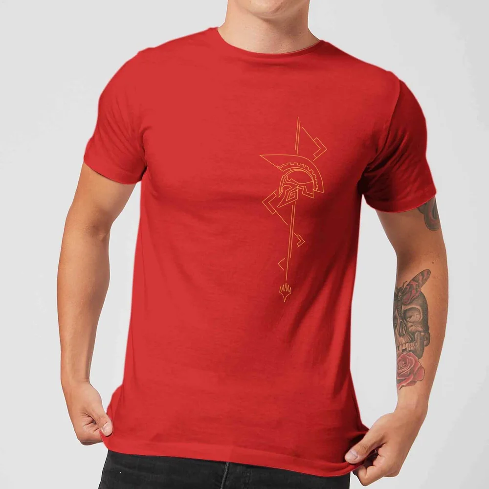 Magic: The Gathering Theros: Beyond Death Asymmetrical Helmet Men's T-Shirt - Red - S Image 1