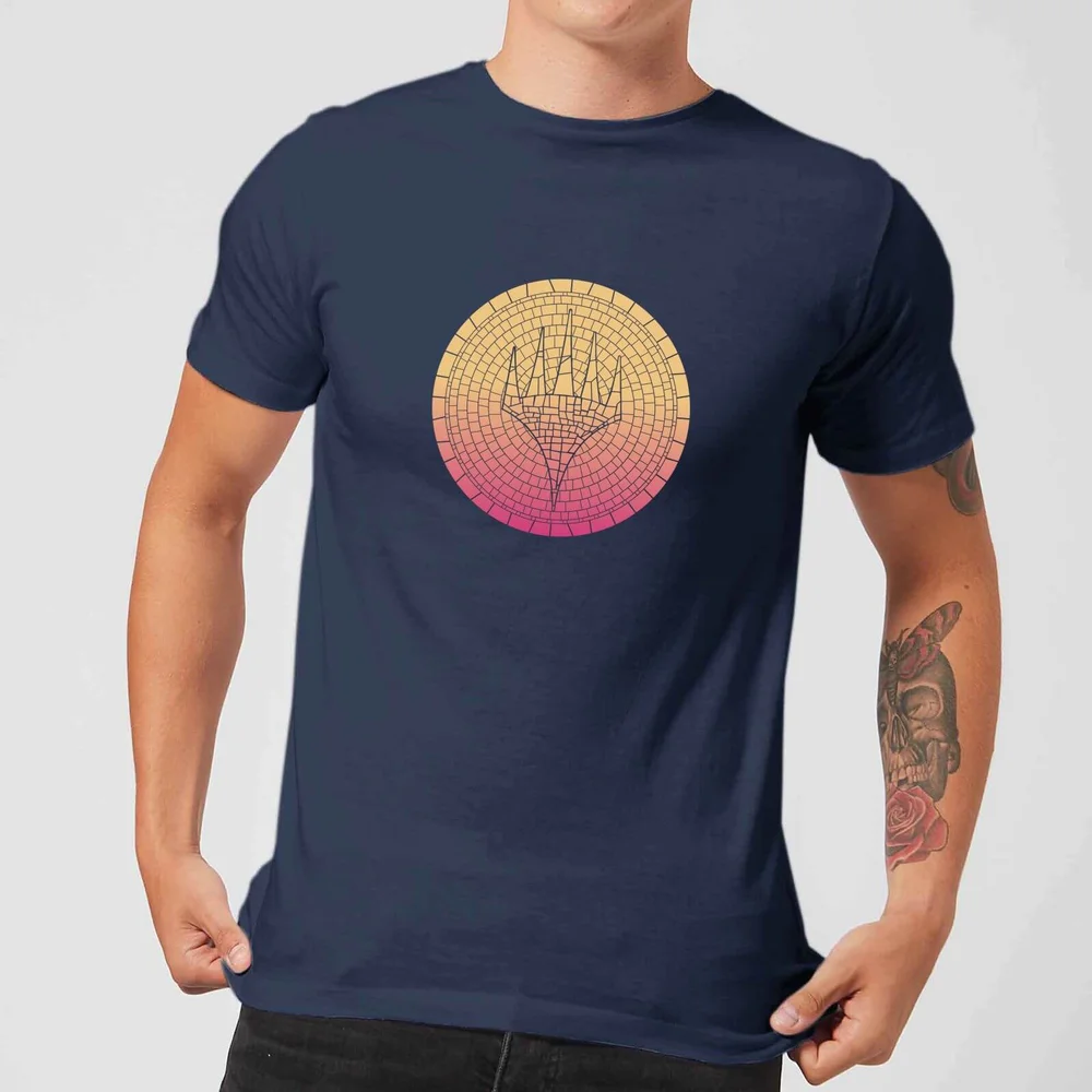 Magic: The Gathering Theros: Beyond Death Planeswalker Symbol Gradient Men's T-Shirt - Navy - S Image 1