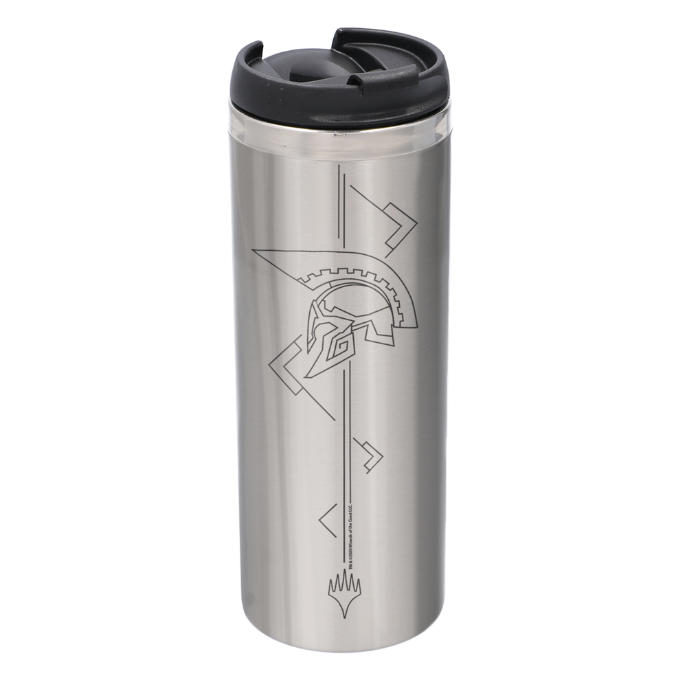 Magic: The Gathering Theros: Beyond Death Helmet Steel Stainless Steel Thermo Travel Mug - Metallic Finish Image 1