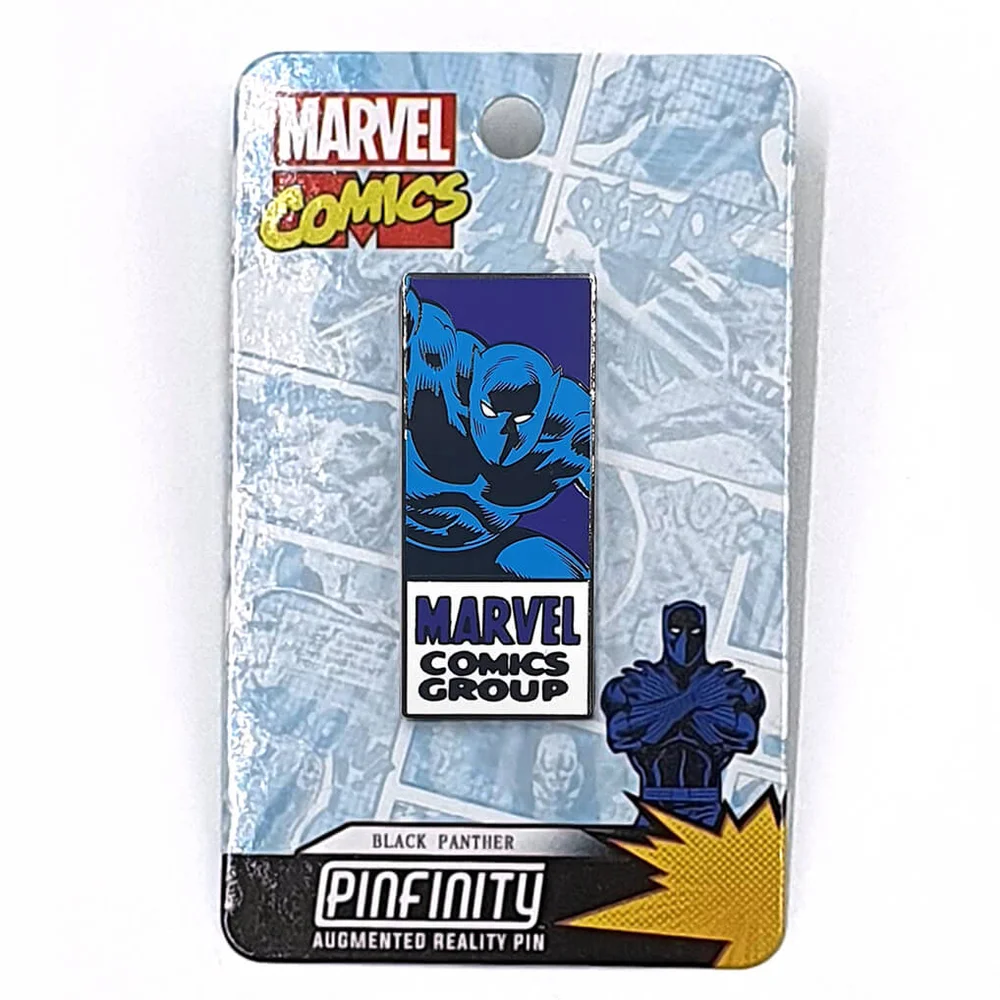 Marvel Black Panther Comic Augmented Reality Pin Badge Image 1