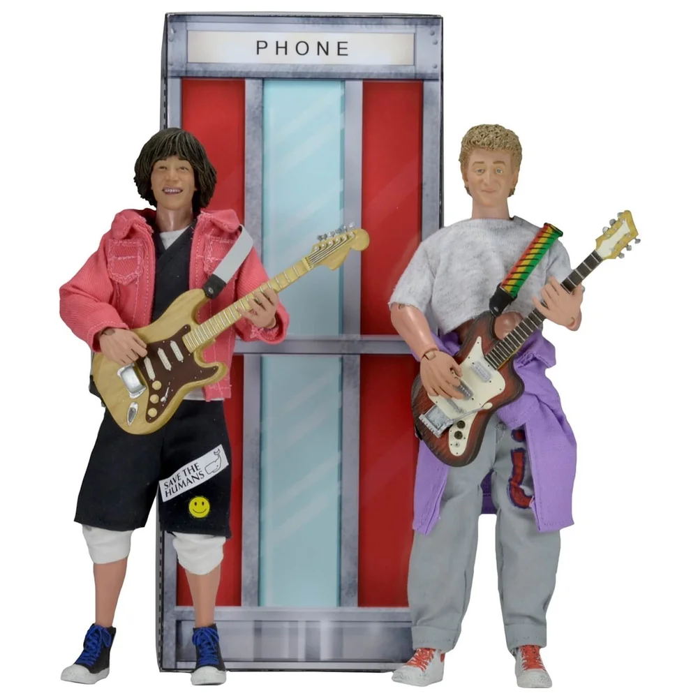 NECA Bill and Ted's Excellent Adventure Clothed Action Figure 2 Pack Image 1