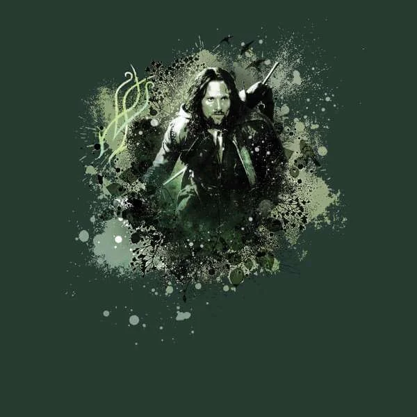 The Lord Of The Rings Aragorn Colour Splash Sweatshirt - Forest Green