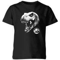 Jurassic Park T Rex Kids' T-Shirt - Black - undefined undefined
