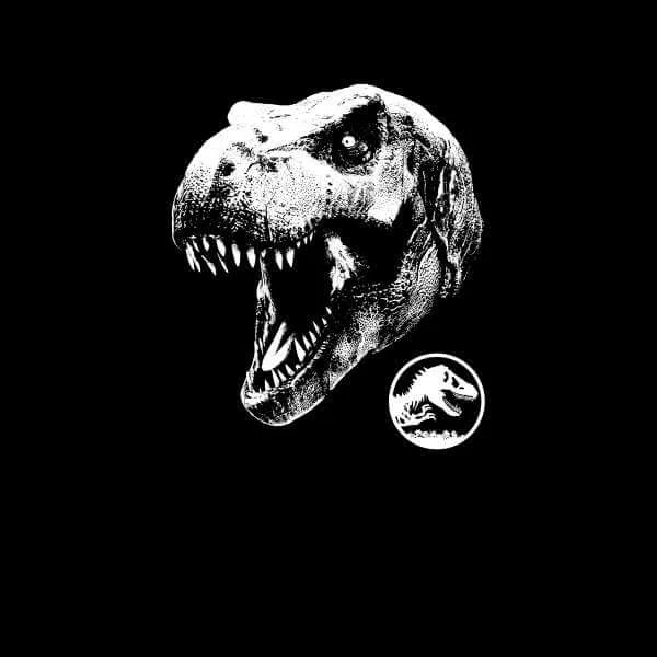 Jurassic Park T Rex Men's T-Shirt - Black