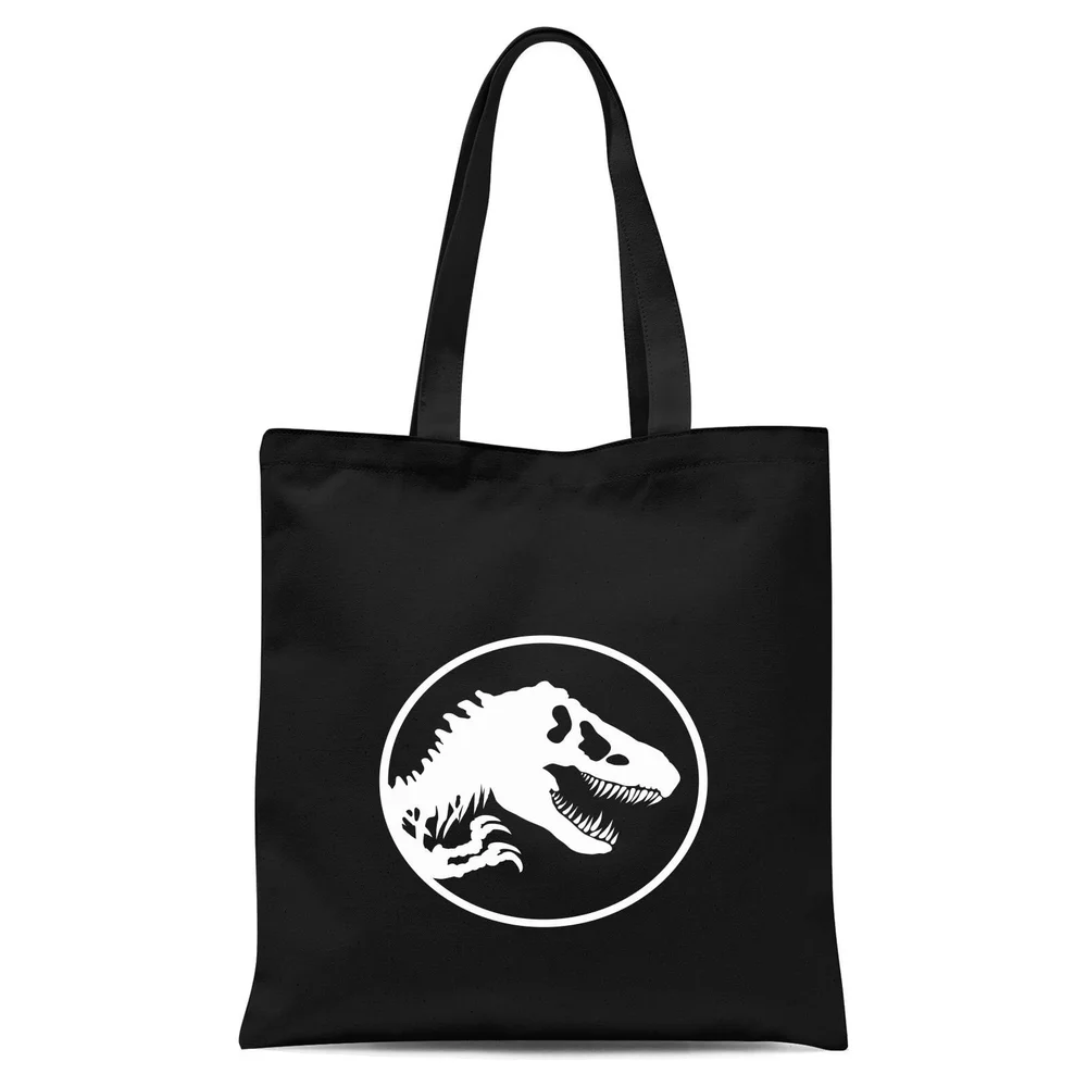 Jurassic Park Circle Logo Tote Bag - Black Image 1