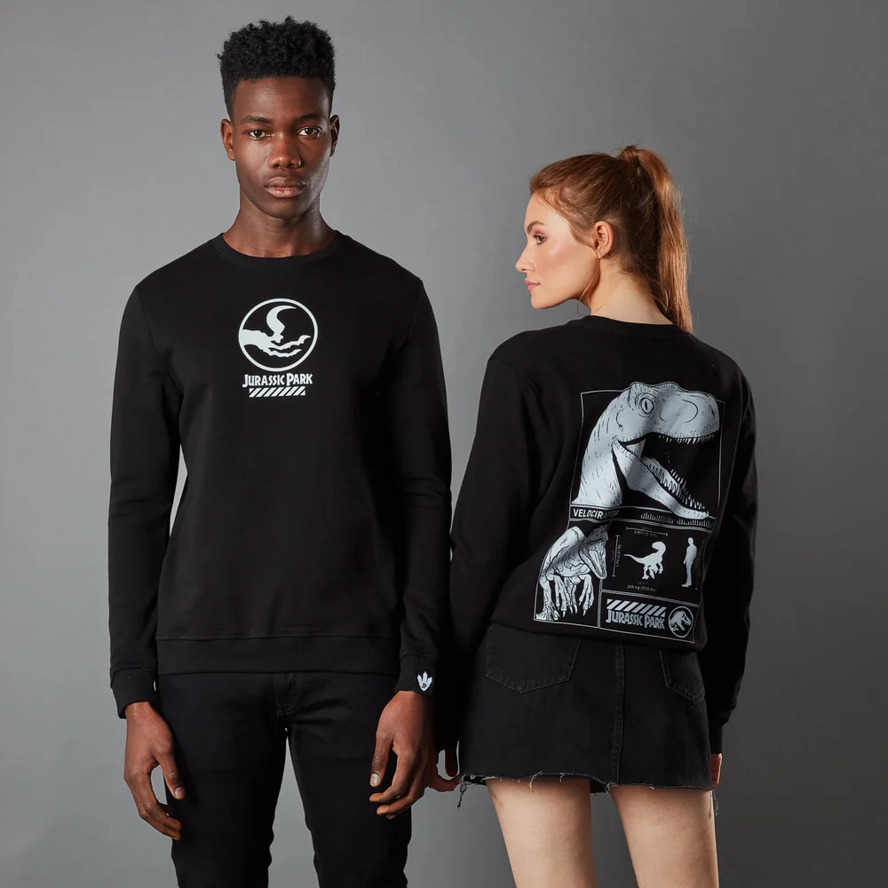 Jurassic Park Primal Raptor Unisex Sweatshirt - Black - S Image 1