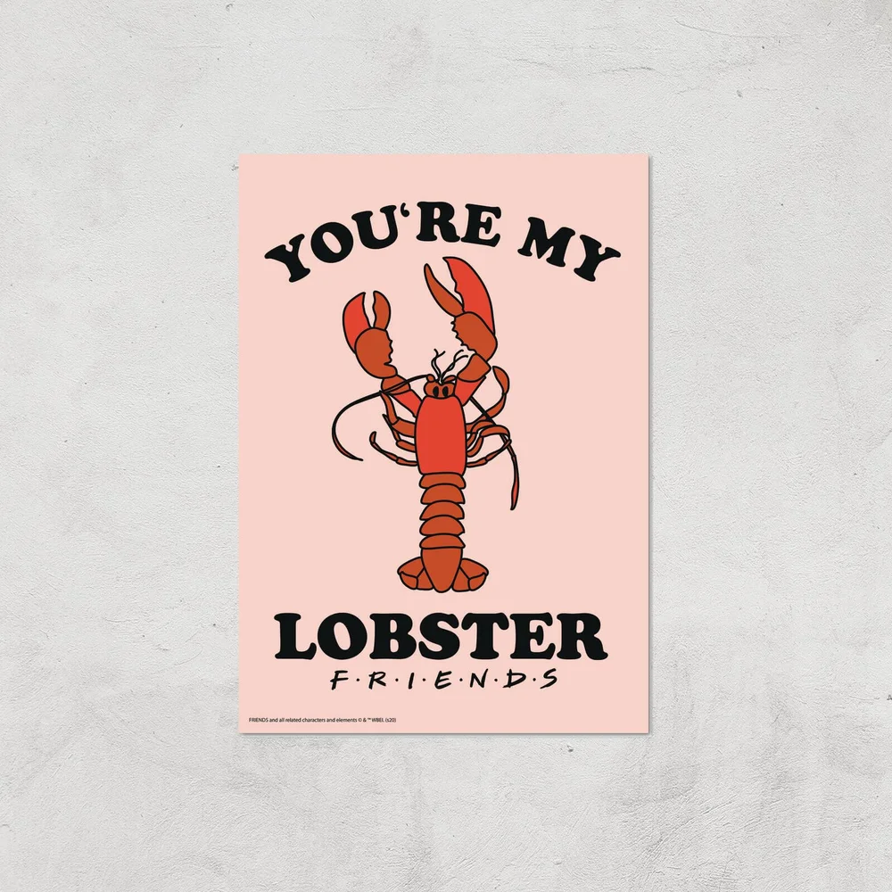 Friends Lobster Giclee Art Print - A4 - Print Only Image 1