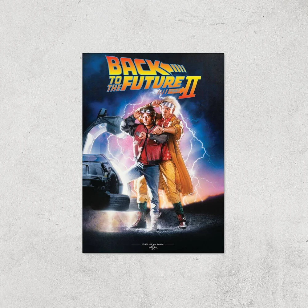 Back To The Future Part 2 Giclee Art Print - A4 - Print Only Image 1