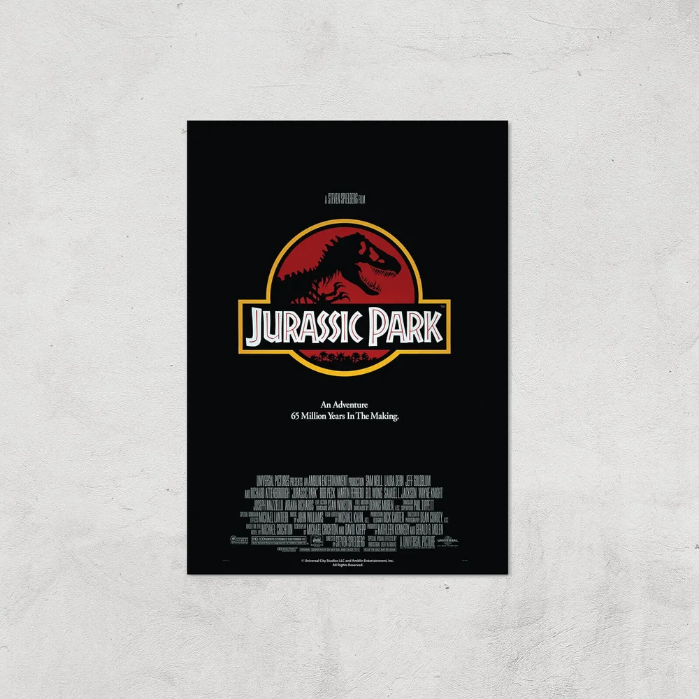Jurassic Park Giclee Art Print - A4 - Print Only Image 1