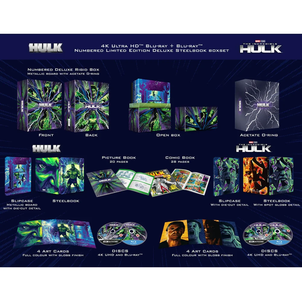 The Universal Hulk Collection - Zavvi Exclusive 4K Ultra HD Steelbook Box Set Image 1