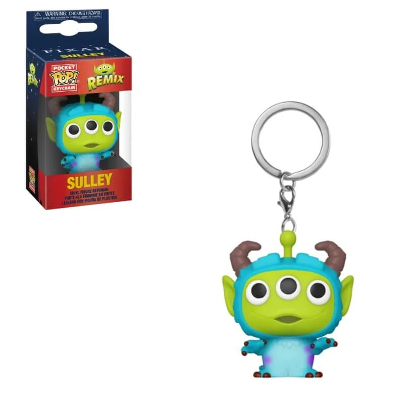 Disney Pixar Alien as Sulley Pop! Keychain Image 1