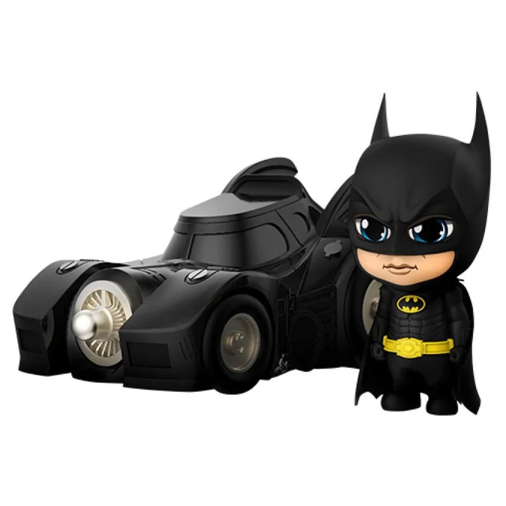 Hot Toys DC Comics Batman (1989) Cosbaby Mini Figures DC Comics Batman with Batmobile 12 cm Image 1