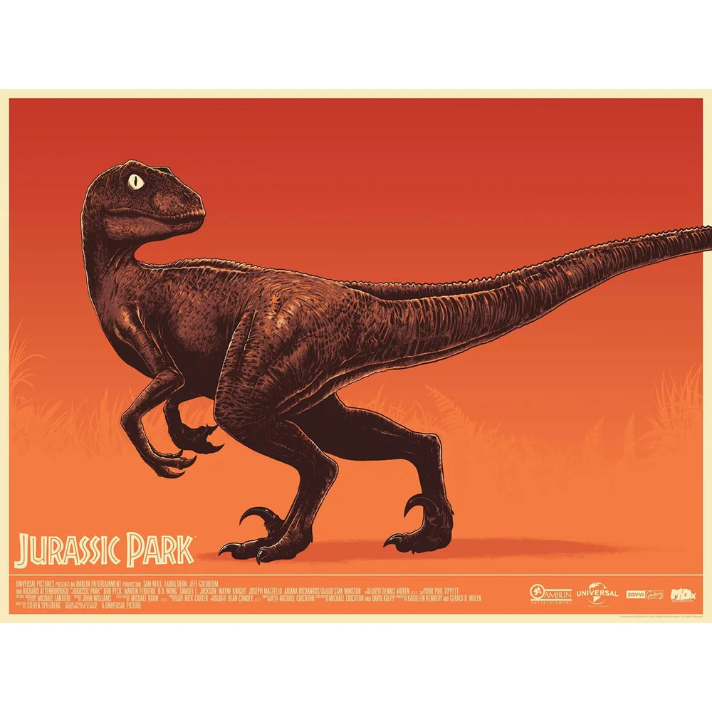 Jurassic Park Screenprint by Mark Bell Image 1