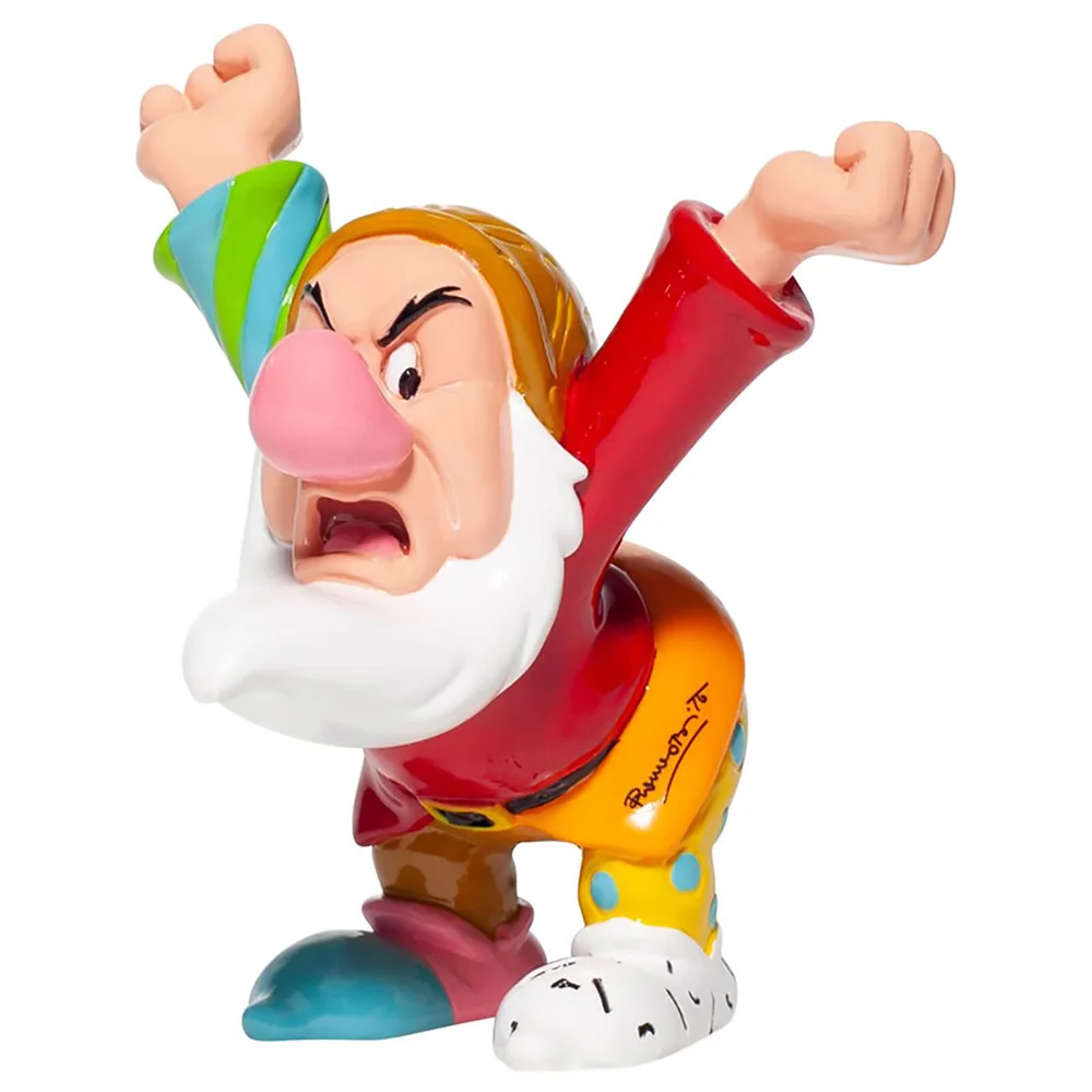 Disney by Romero Britto Grumpy Mini Figurine 9cm Image 1