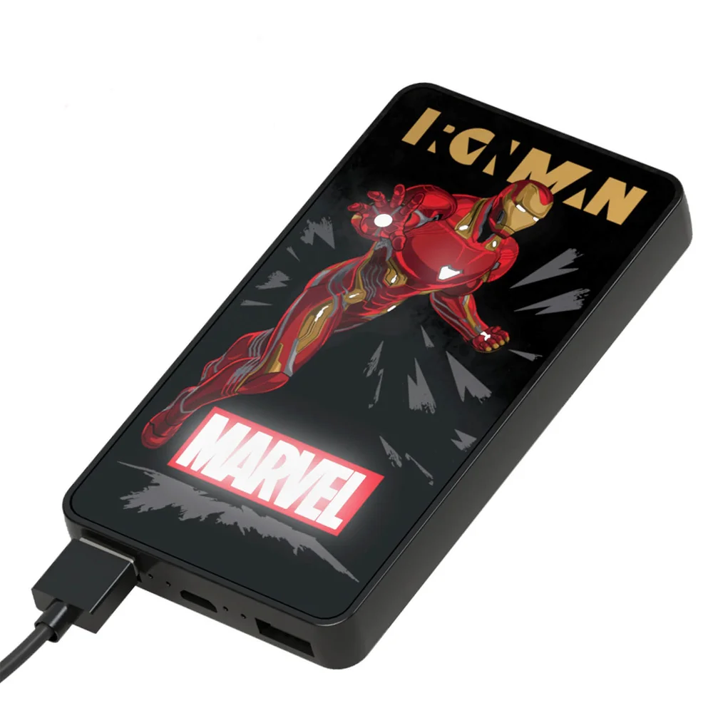Marvel Iron Man Power Bank Lumina 6000mAh Image 1