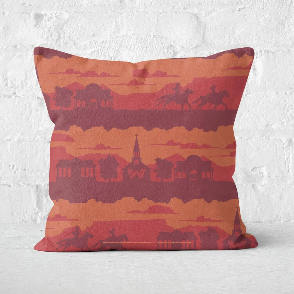 Westworld Park Offline Square Cushion - 40x40cm - Soft Touch Image 1