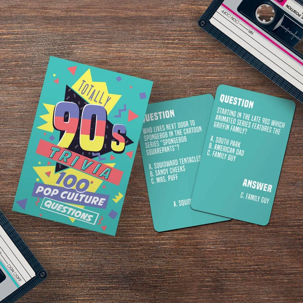 Totally 90s Trivia Cards Image 1