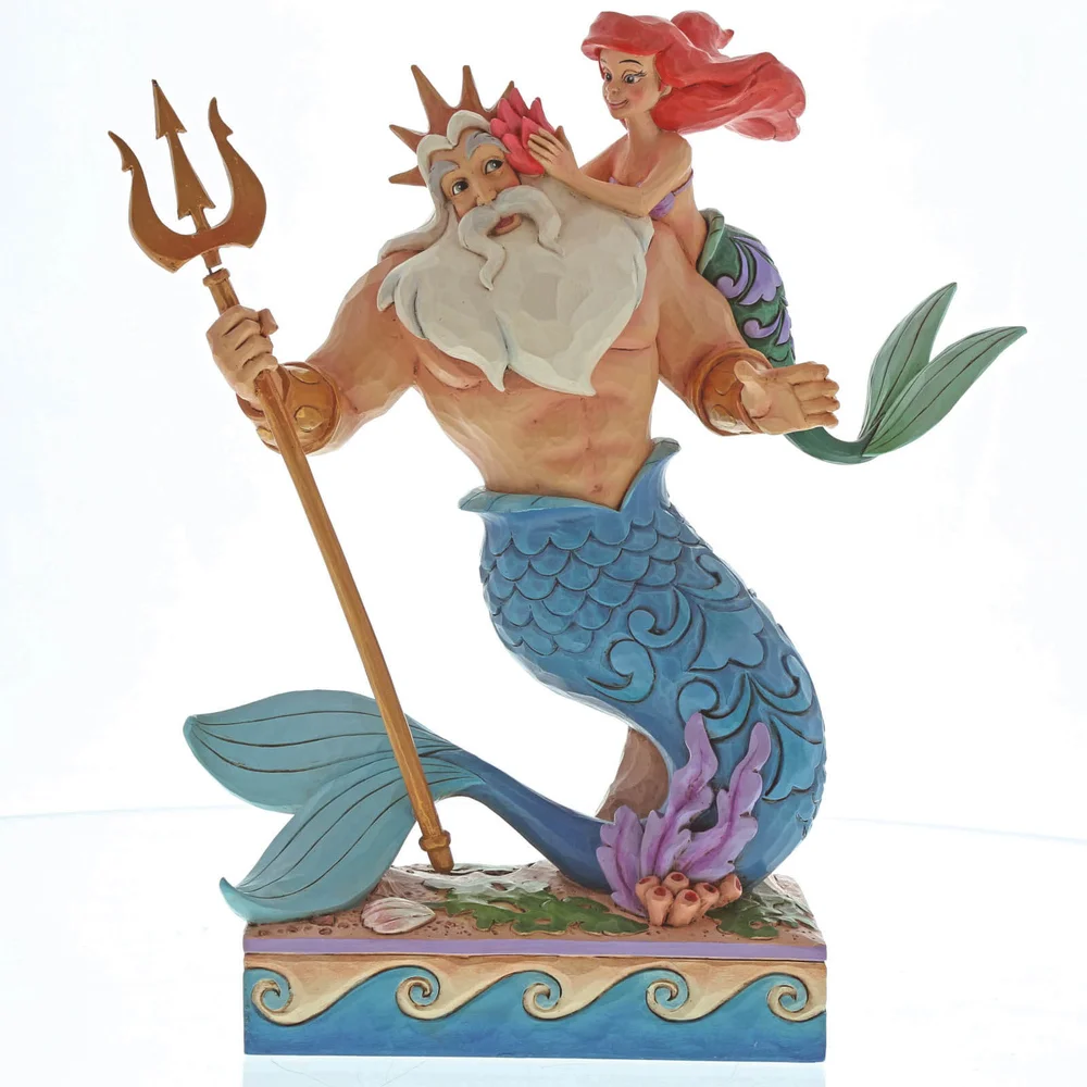 Disney Traditions Daddy's Little Princess - Ariel and Triton Figurine 25cm Image 1