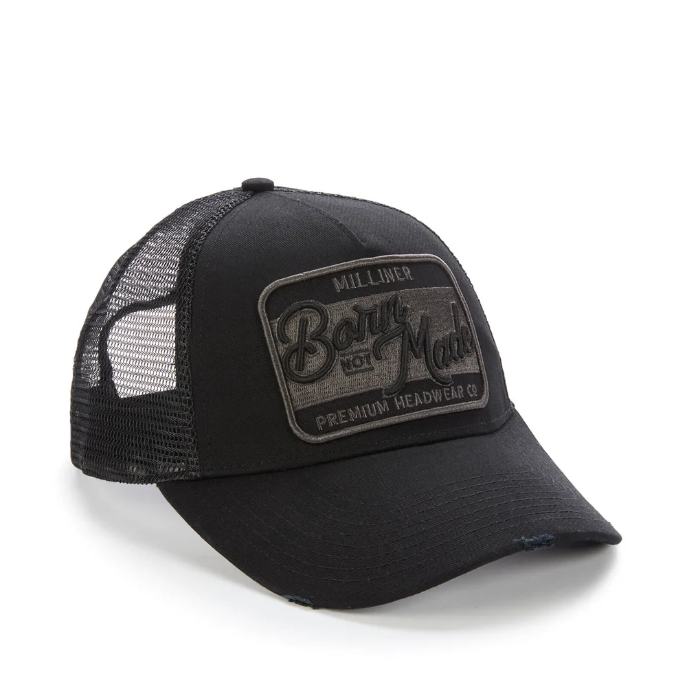 Milliner Born Not Made Trucker Cap - Black Image 1