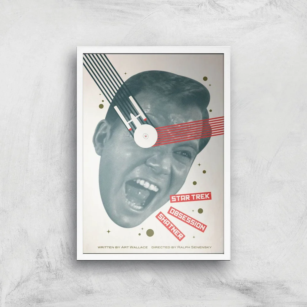 Obsession Shatner Giclee - A3 - White Frame Image 1