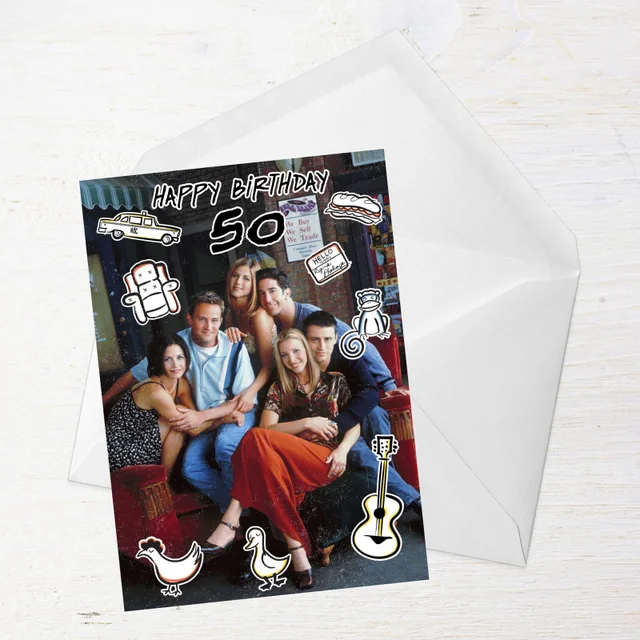 Friends Birthday 50th Greetings Card