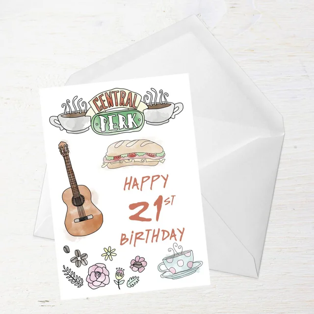 Friends Birthday 21st Greetings Card