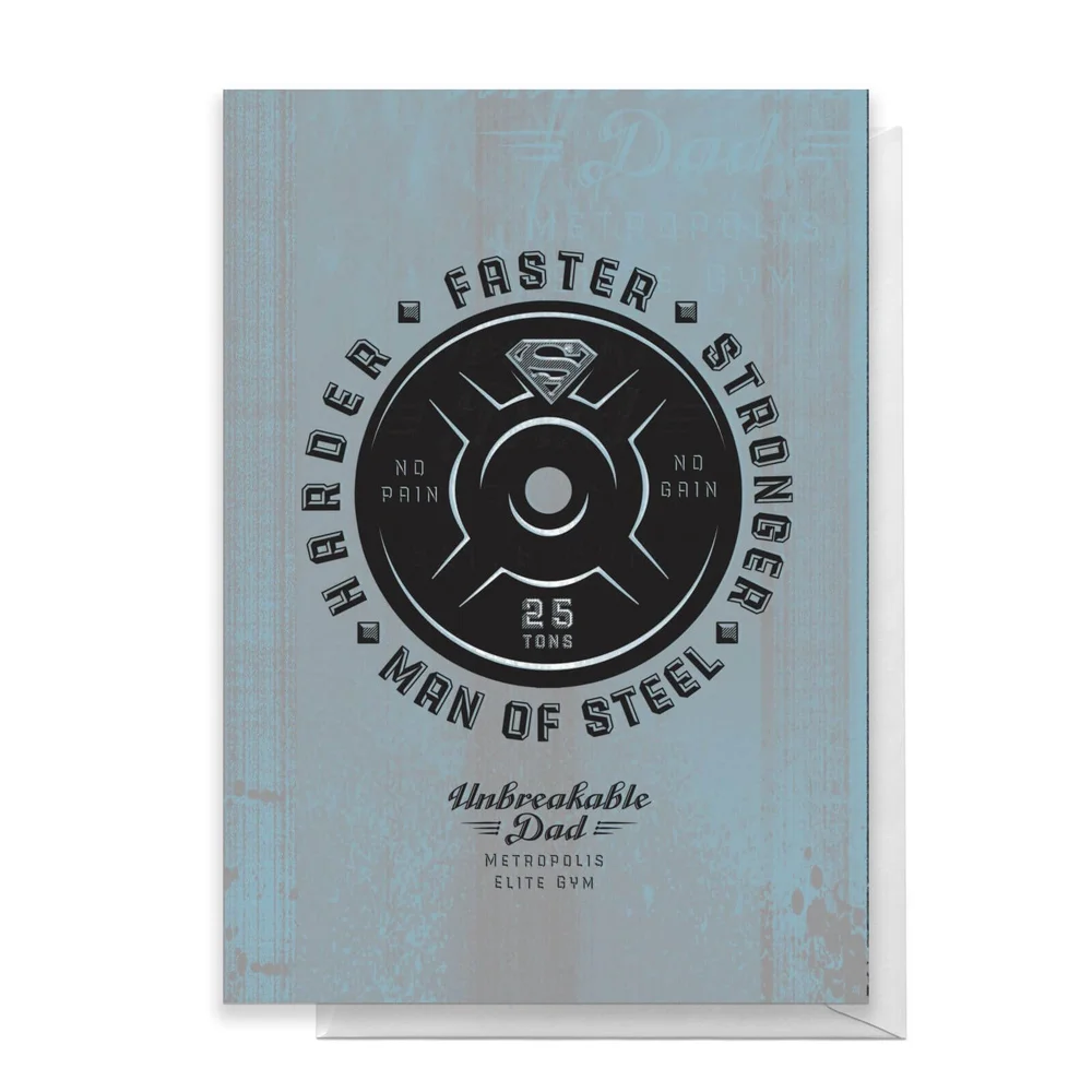 Superman Fathers Day Greetings Card - Standard Card Image 1