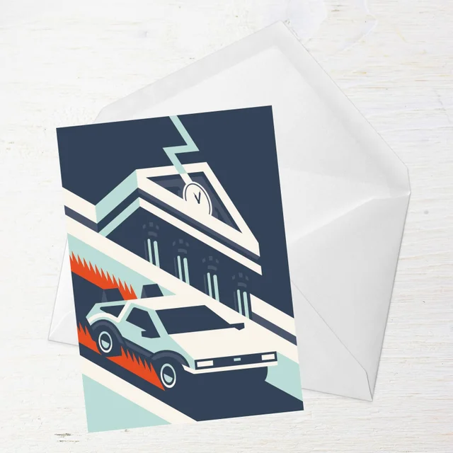 Back To The Future Greetings Card