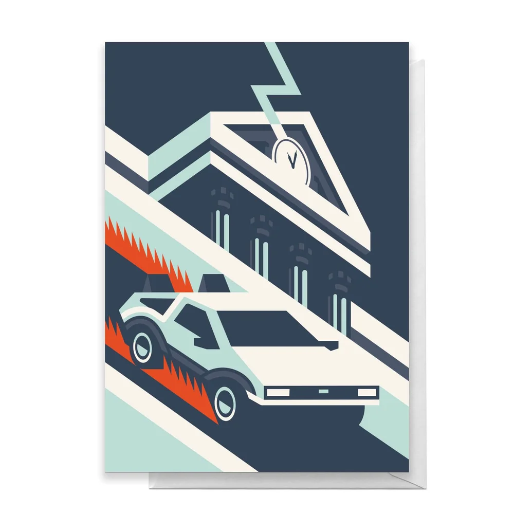 Back To The Future Greetings Card - Large Card Image 1