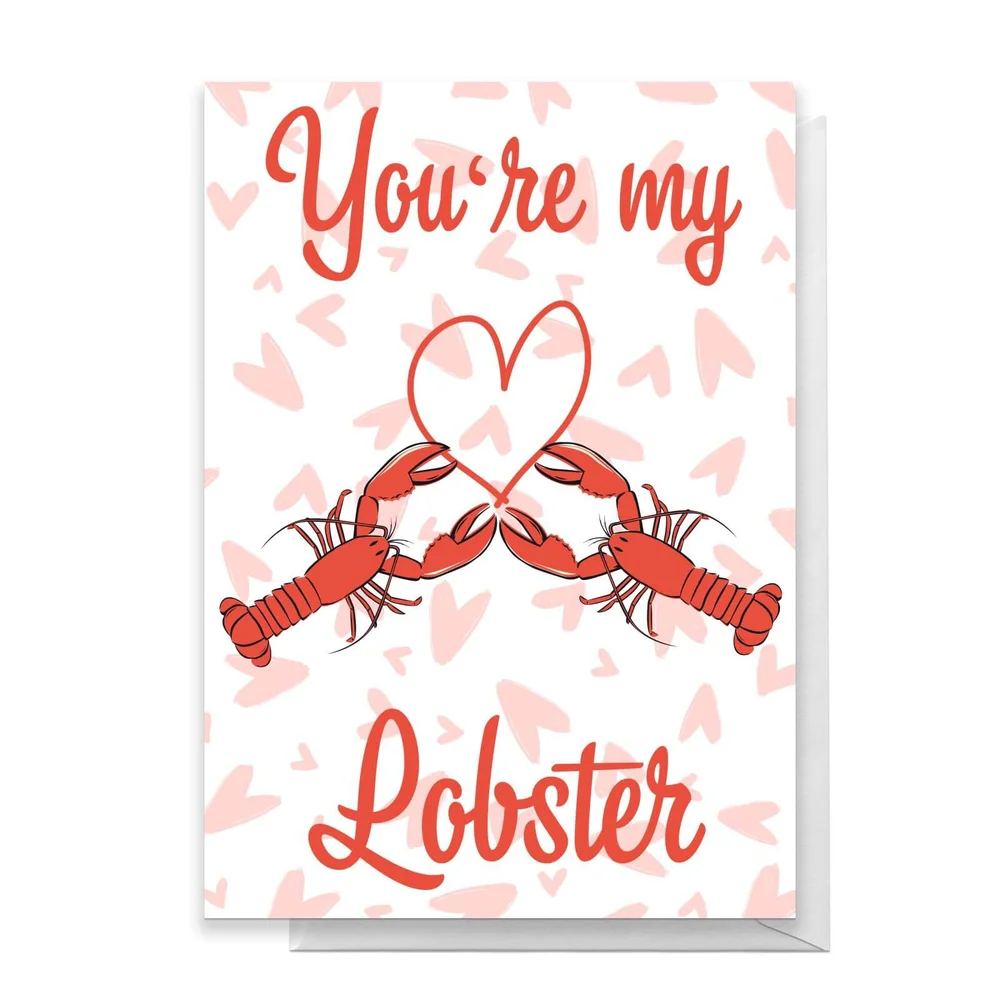 Friends Valentine's Lobster Greetings Card - Large Card Image 1