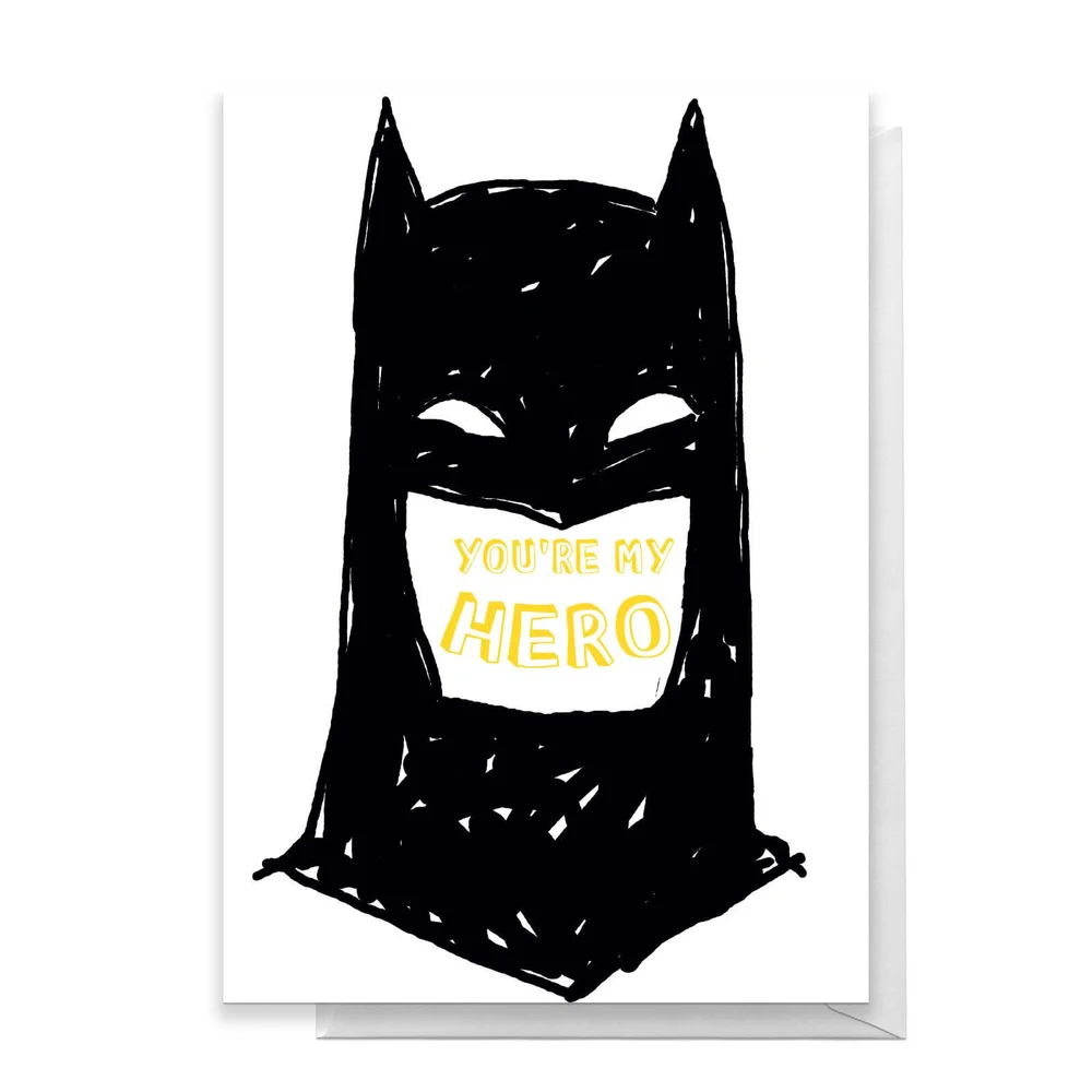 Batman You're My Hero Greetings Card - Standard Card Image 1